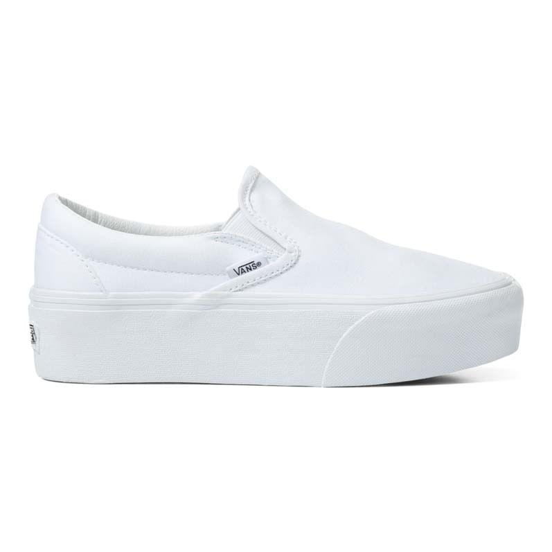 Slip on cheap branco plataforma