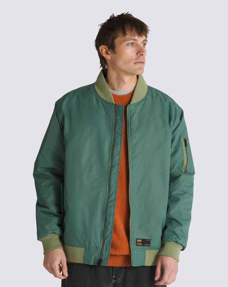 Green vans windbreaker best sale