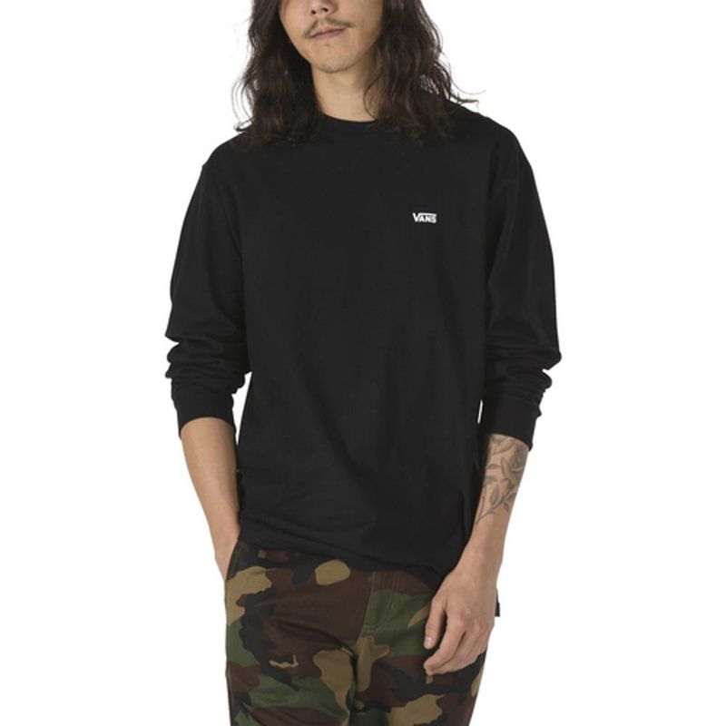 Playeras Left Chest Hit Ls Negro