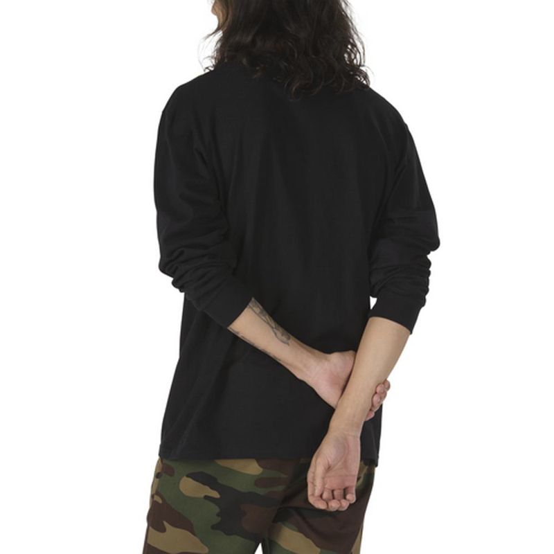 Playeras Left Chest Hit Ls Negro