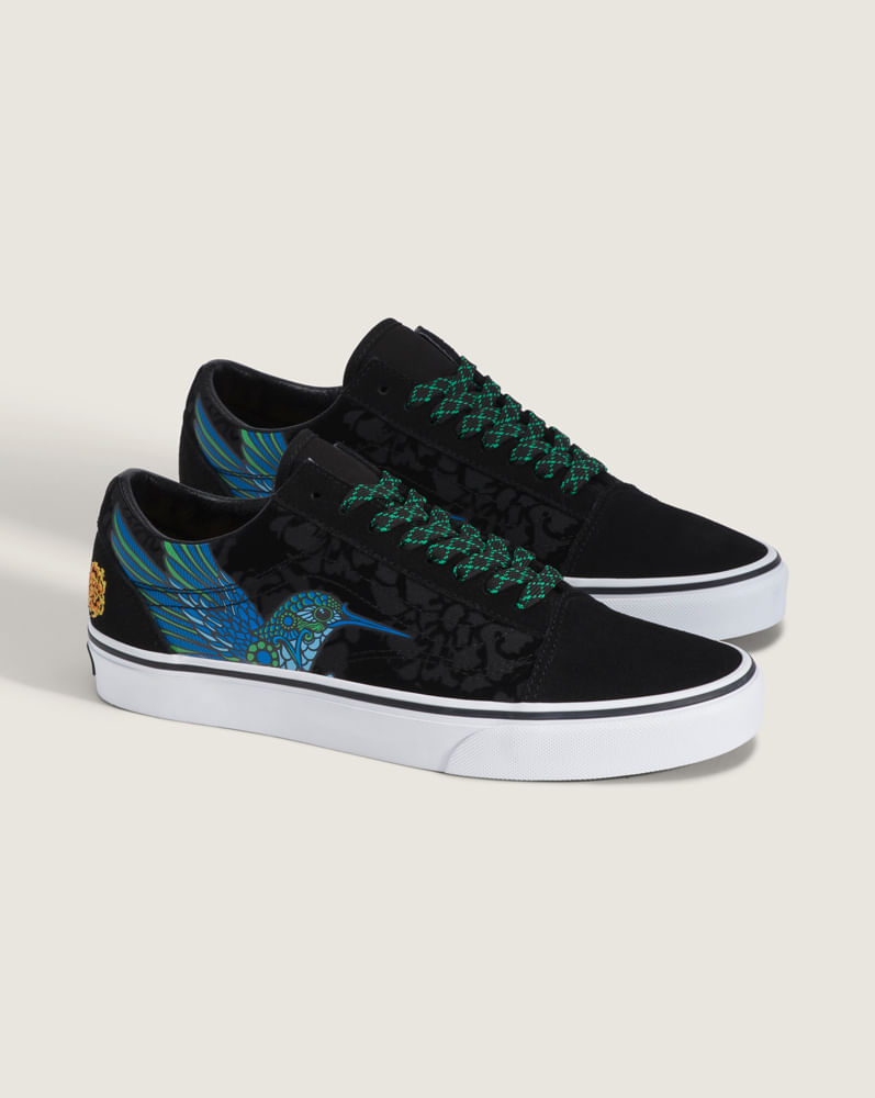 Tenis Old Skool Colibrí Día de Muertos