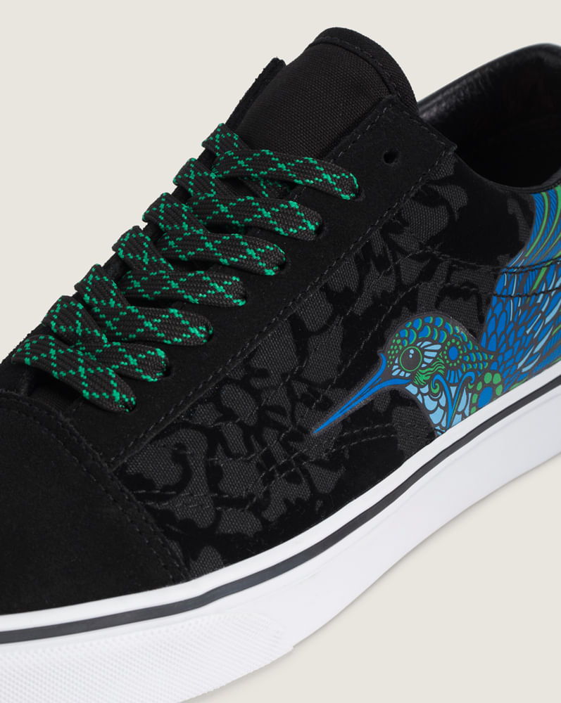 Tenis Old Skool Colibrí Día de Muertos