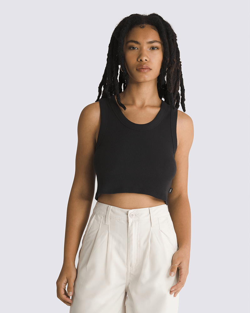 Playera tank crop Drew Rib
