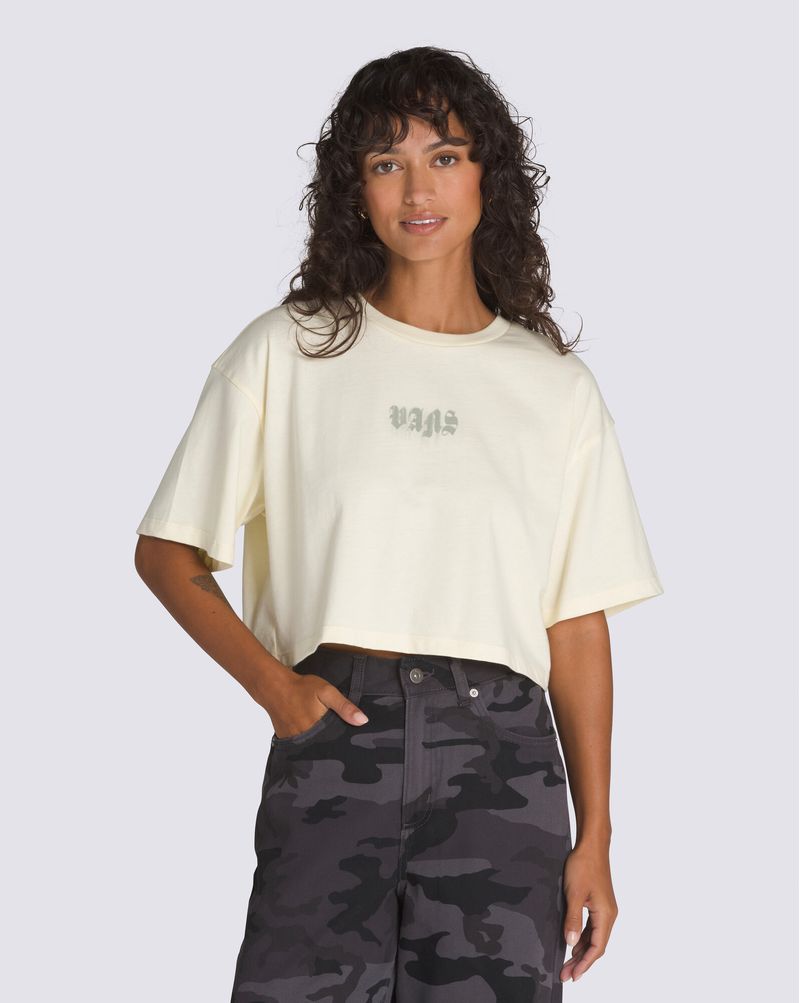 Playera crop holgada Nightwash