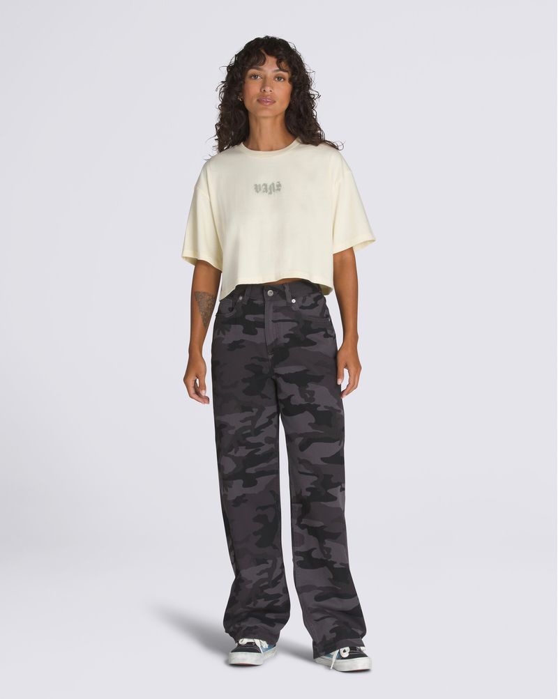 Playera crop holgada Nightwash