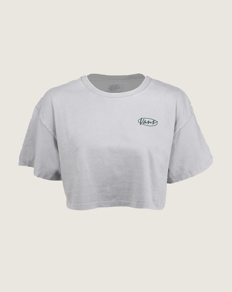 Playera crop holgada Era Script