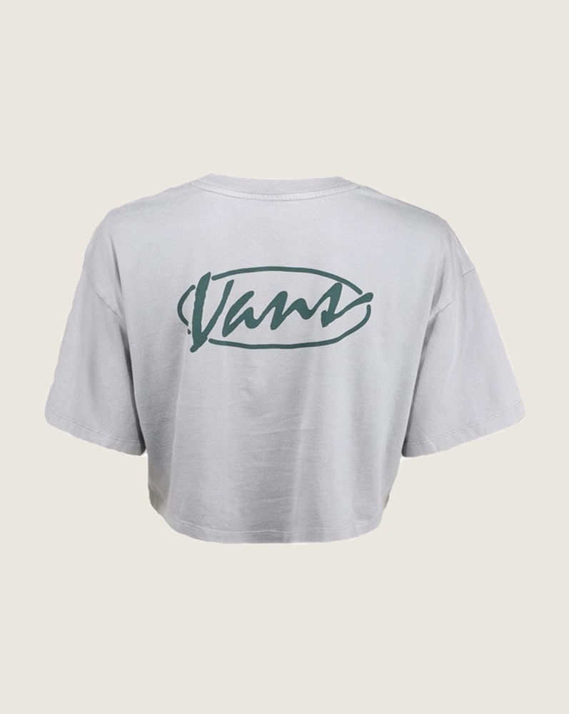 Playera crop holgada Era Script