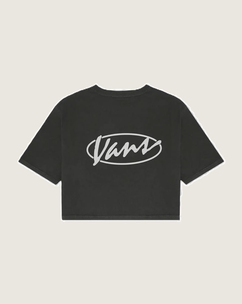 Playera crop holgada Era Script