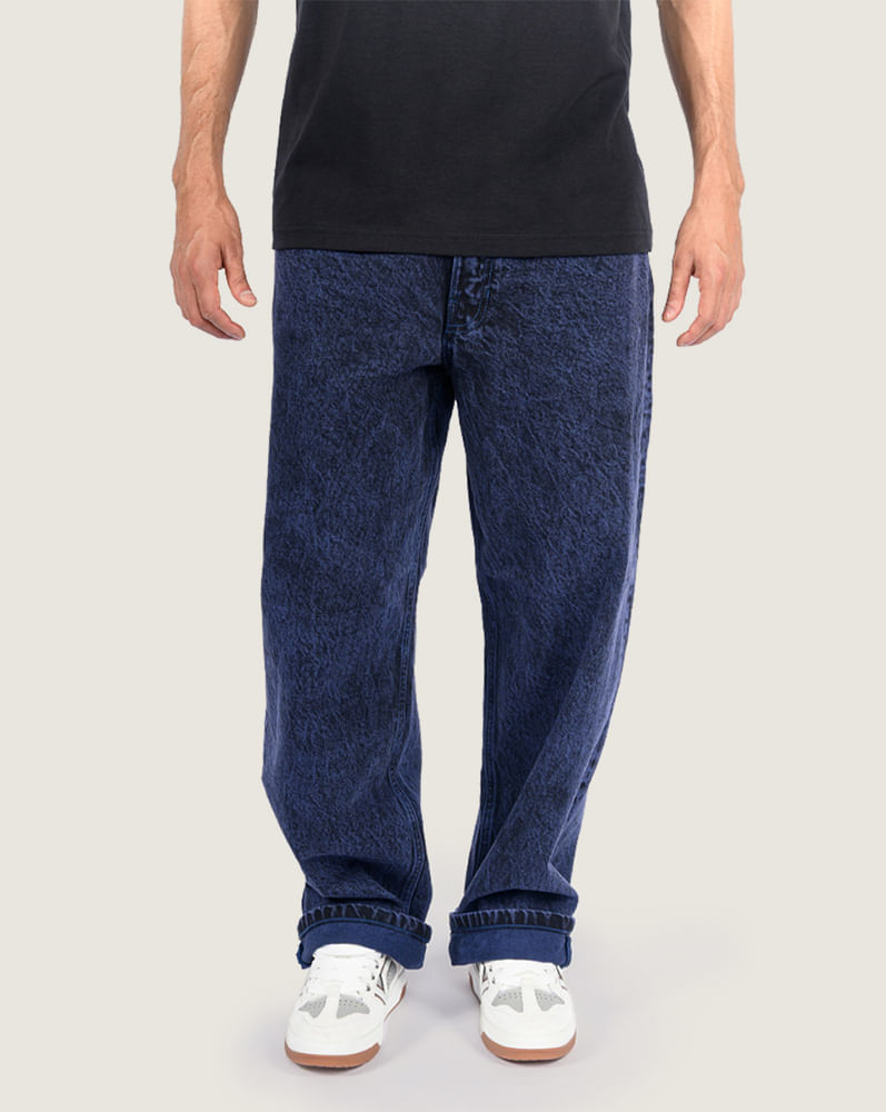 Pantalón baggy de mezclilla