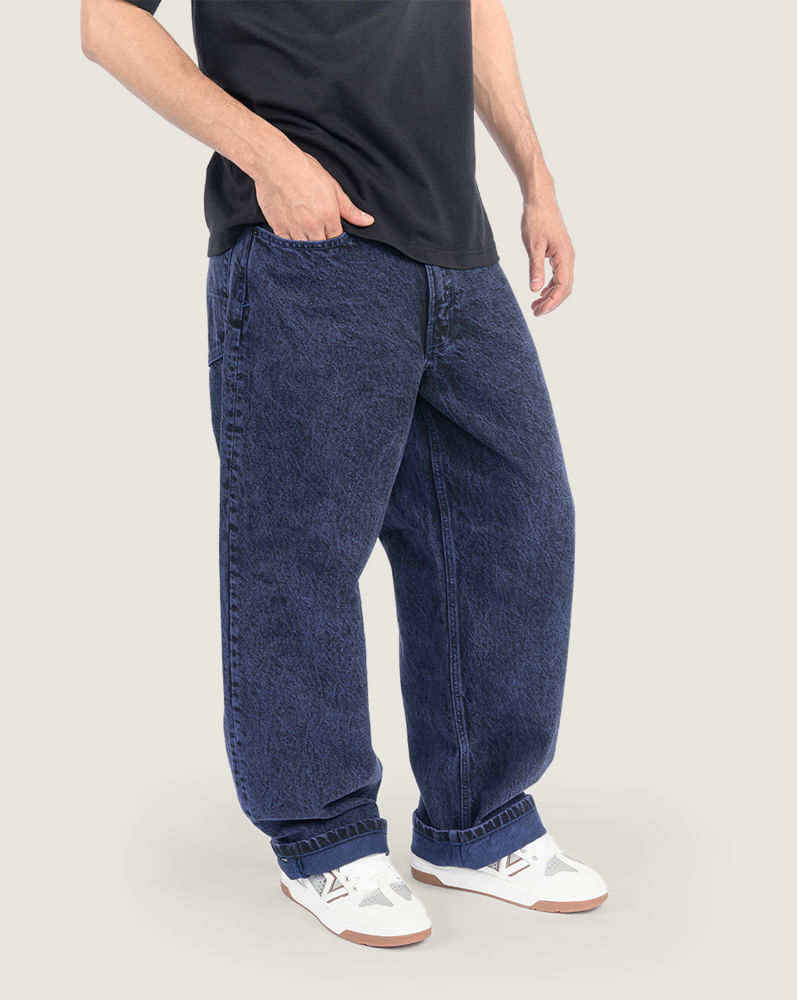 Pantalón baggy de mezclilla