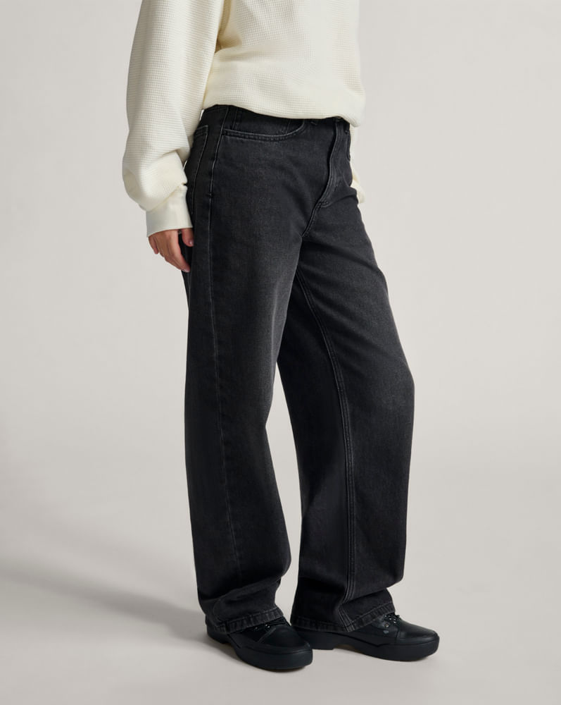 Pantalón holgado de mezclilla