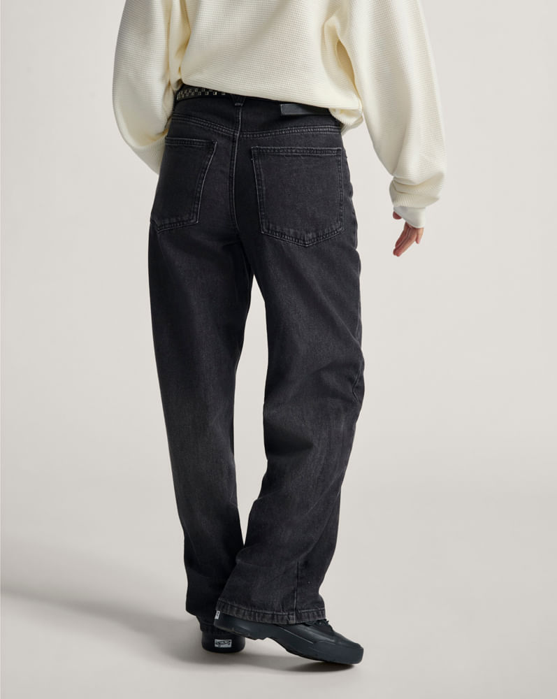 Pantalón holgado de mezclilla