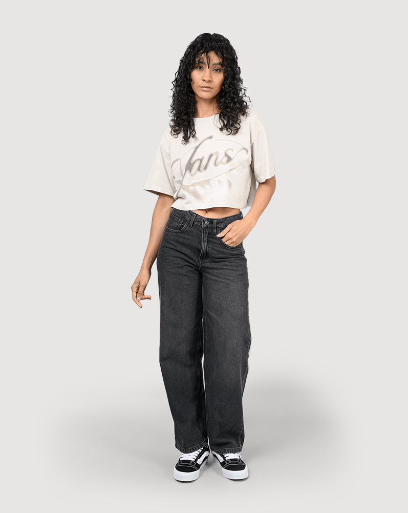 Playera crop holgada Afterburn