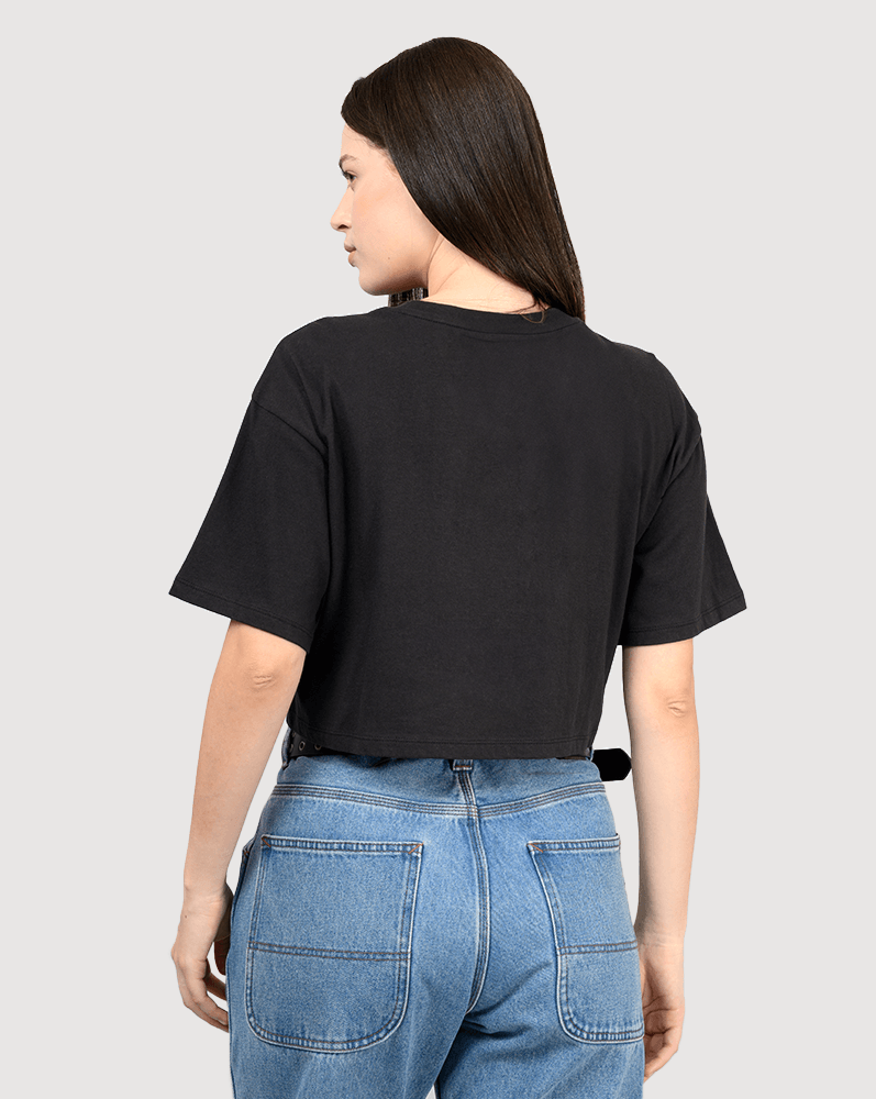 Playera crop holgada Afterburn