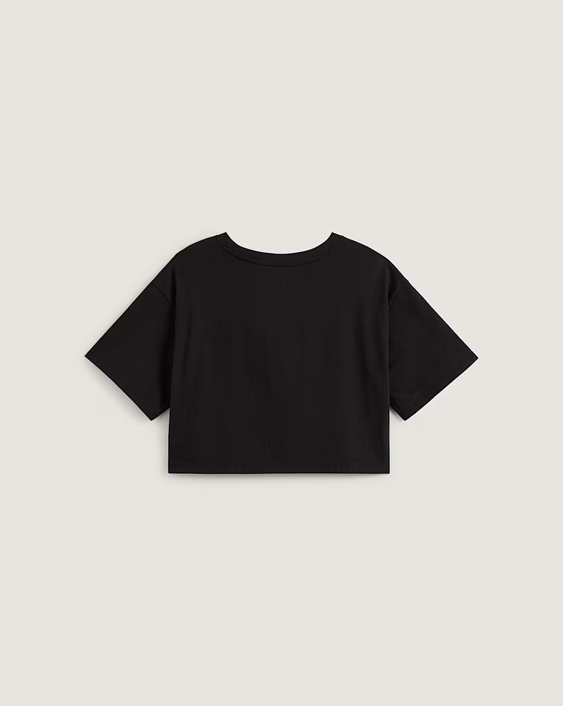 Playera crop holgada Classic Script