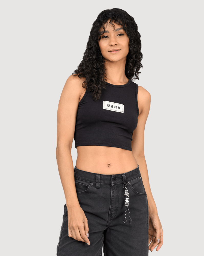 Playera crop sin mangas Upworn