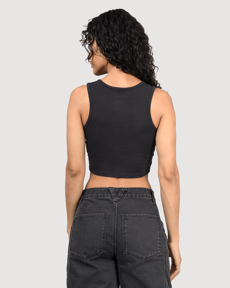 Playera crop sin mangas Upworn