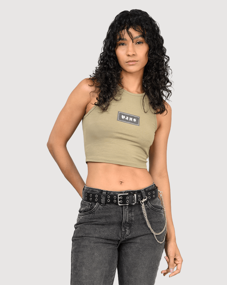 Playera crop sin mangas Upworn