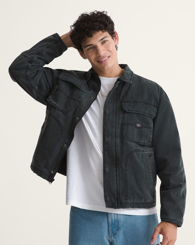 Chamarra de lona Stripe