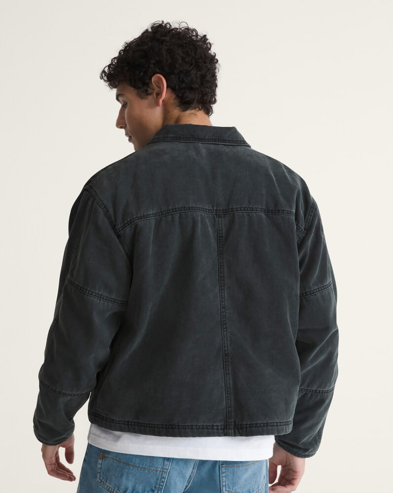 Chamarra de lona Stripe