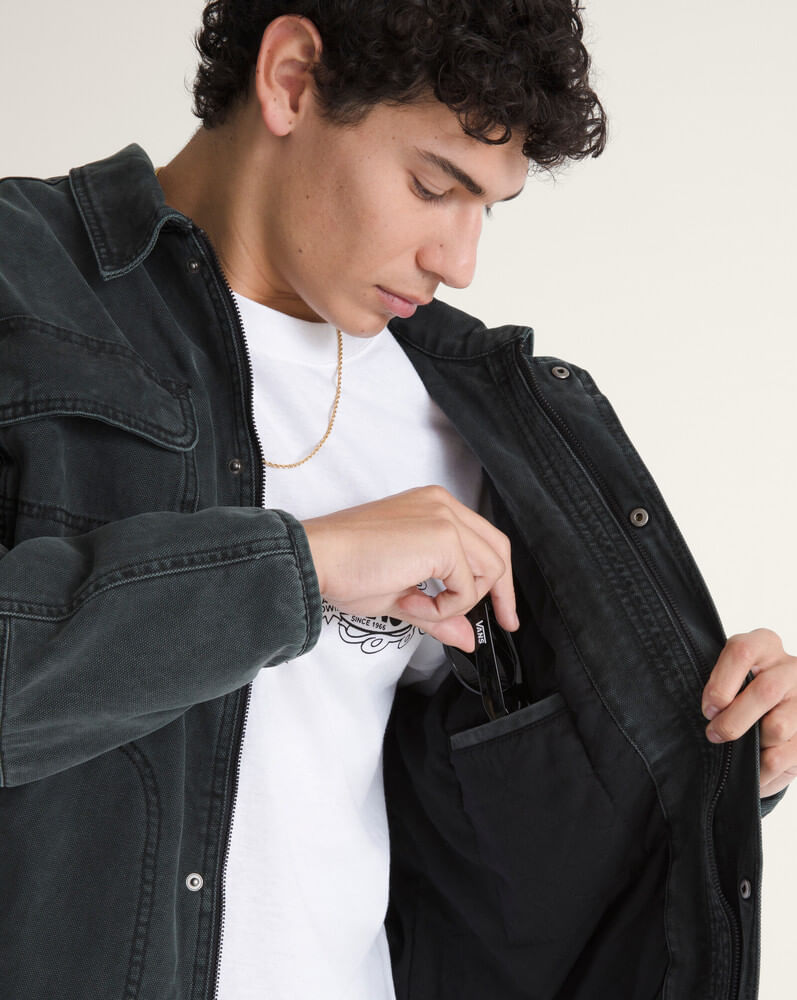 Chamarra de lona Stripe