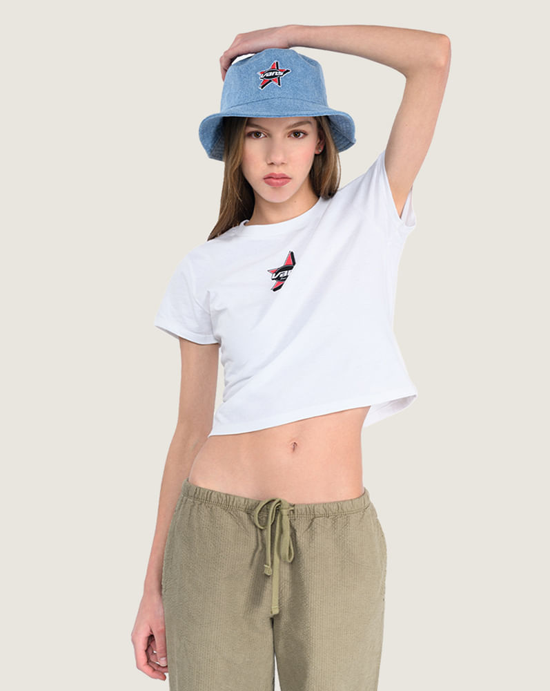 Playera crop ajustada Vans