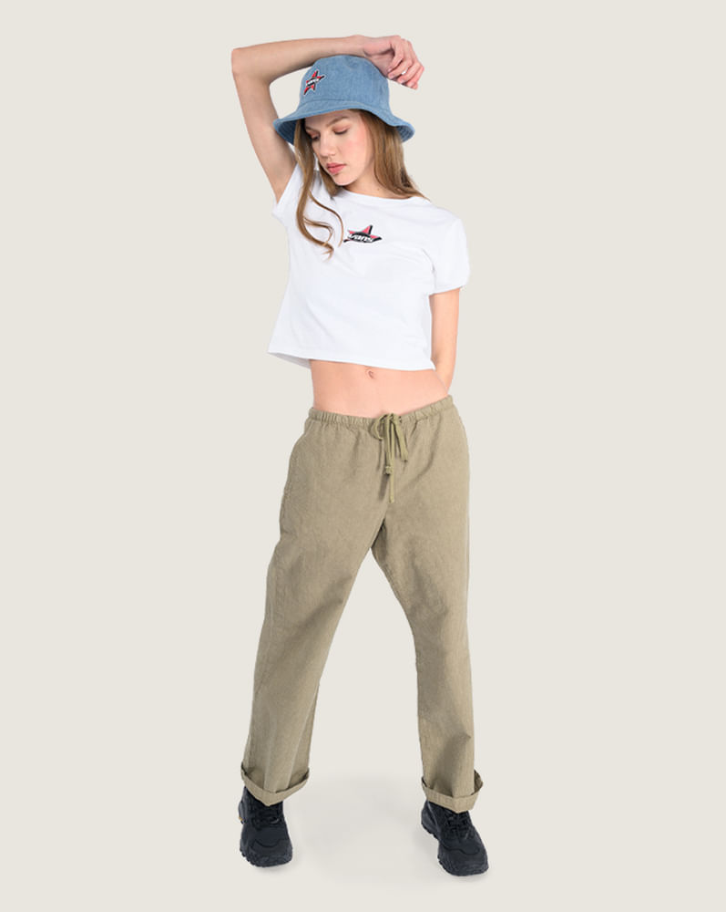 Playera crop ajustada Vans