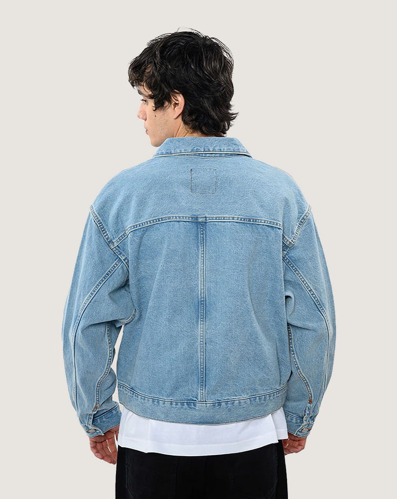 Chamarra de mezclilla Trucker
