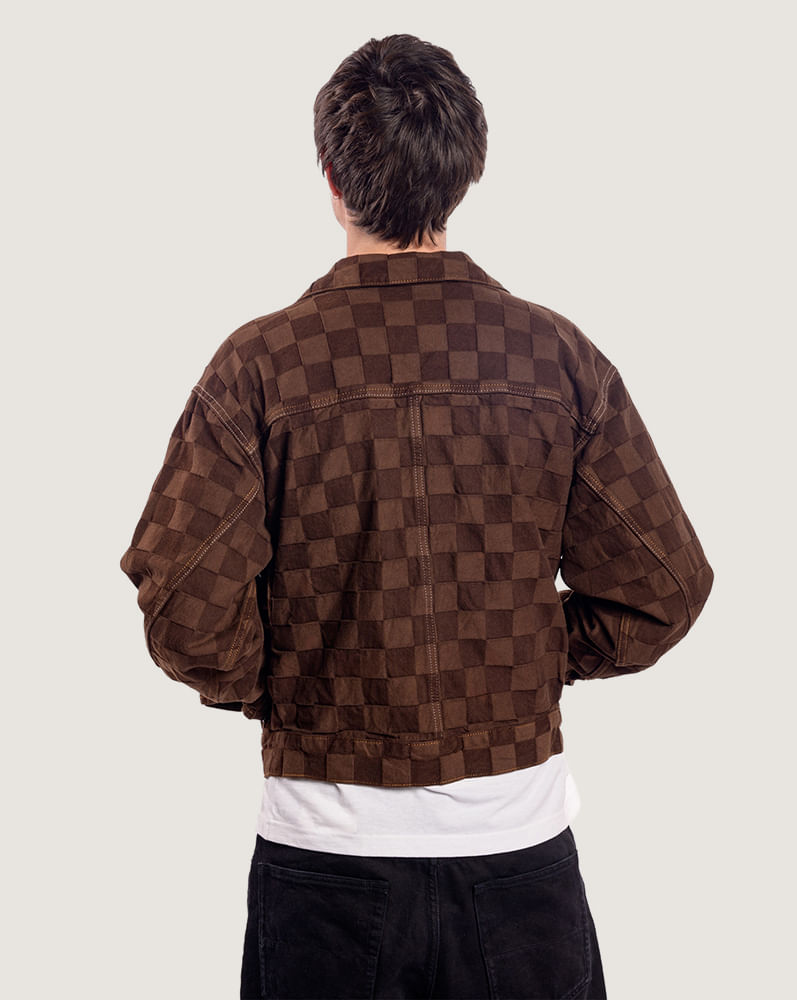 Chamarra de mezclilla Checkers