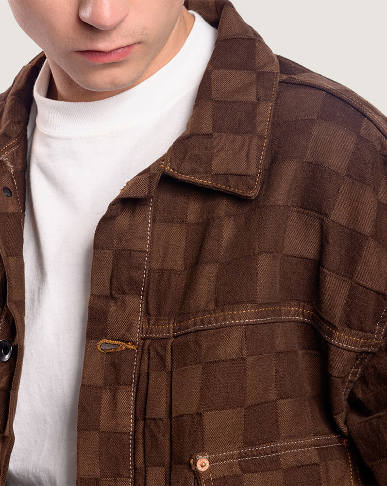 Chamarra de mezclilla Checkers