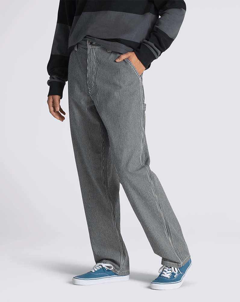 Pantalones Drill Chore Loose Tapered Carp Hickory Stripe Pant Azul