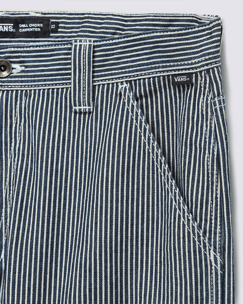 Pantalones Drill Chore Loose Tapered Carp Hickory Stripe Pant Azul